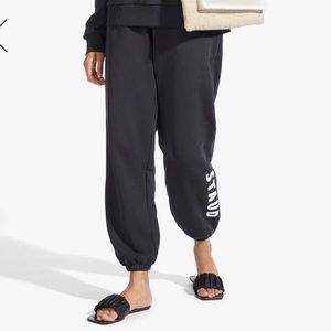 STAUD logo sweatpants in black